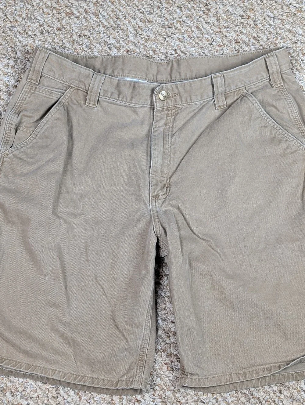 Carhartt Men's 100% Cotton Carpenter Work Shorts — Size 38